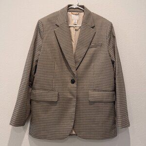 H&M Houndstooth Oversized Blazer